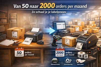 Van 50 naar 2000 orders per maand: zo schaal je je labelproces