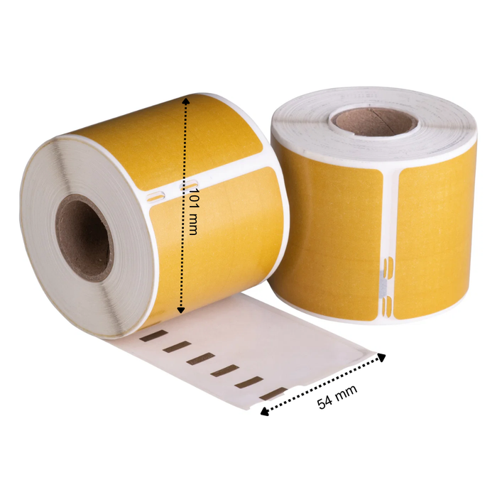 Dymo 99014 Goud compatible labels, 101 mm x 54 mm, 220 etiketten, permanent
