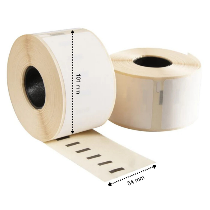 Dymo 99014 verwijderbaar / S0722430 compatible labels, 101 mm x 54 mm, 220 etiketten per rol, wit