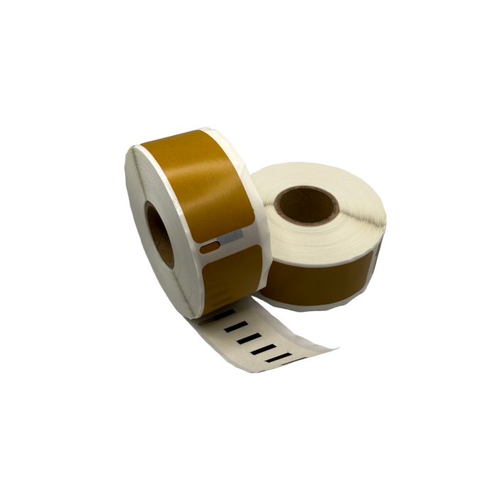 11352 / S0722520 compatible labels, 54 mm x 25 mm, 500 etiketten per rol, goud, permanent