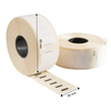 Dymo 99012 / S0722400 compatible labels, 89 mm x 36 mm, 260 etiketten per rol, wit, permanent