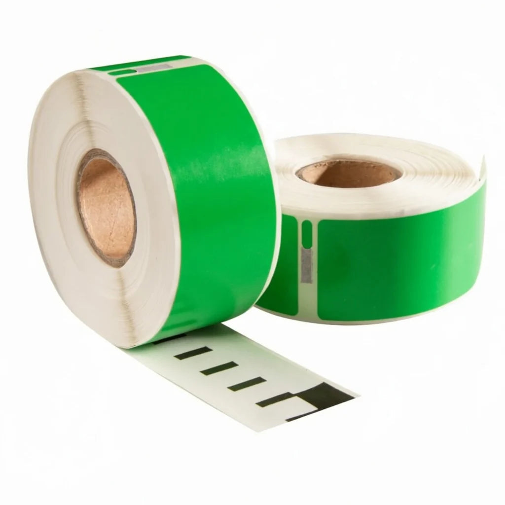 Seiko SLP-2RLH Groen compatible labels, 89 mm x 28 mm, 260 etiketten per rol
