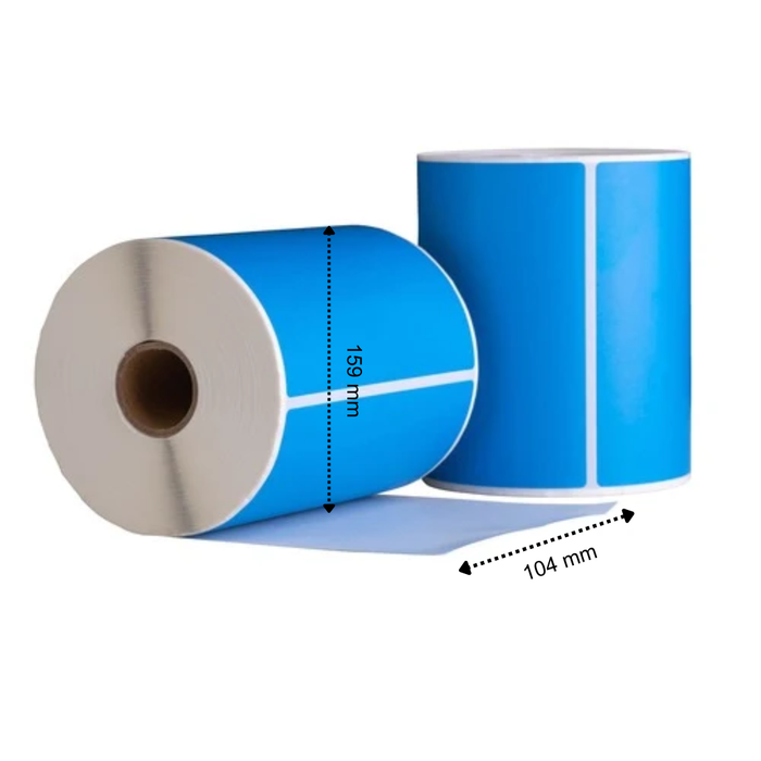 Dymo 4XL/S0904980 Labels Compatible, 104 mm x 159 mm, 220 etiketten, blauw, permanent