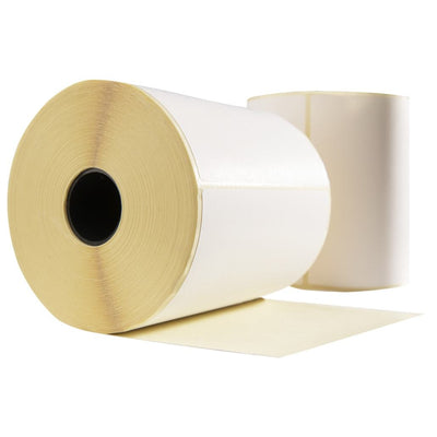 BPost verzendetiketten, 102 mm x 150 mm, 300 etiketten per rol, kern 25 mm, wit, Thermisch ECO, permanent met perforatie