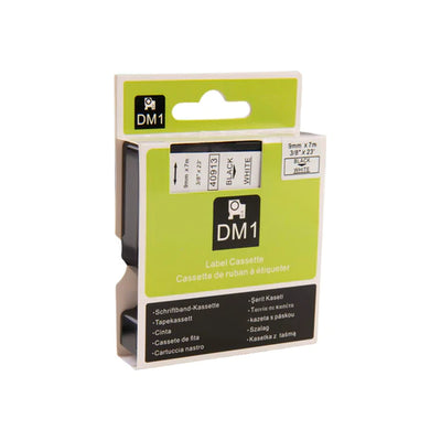 Dymo D1 Compatible 40918 (S0720730) tape zwart op geel 9 mm x 7 m