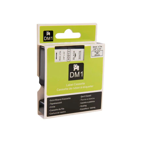 Dymo D1 Compatible 40918 (S0720730) ruban noir sur jaune 9 mm x 7 m