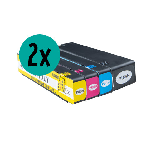 2 x pack économique CMJN compatible HP HP970-971XL