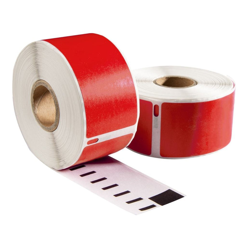 Dymo 99012 Rood compatible labels, 89 mm x 36 mm, 260 etiketten, permanent