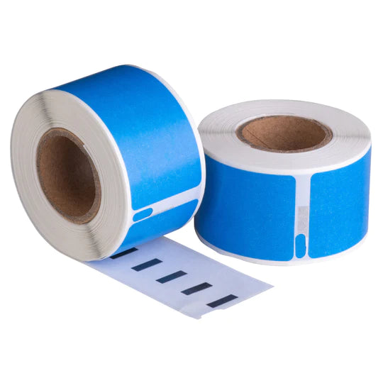 Dymo 99014 Blauw compatible labels, 101 mm x 54 mm, 220 etiketten, permanent