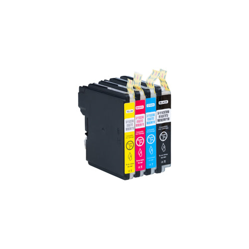 Brother LC-525 CMYK compatible XL inktcartridge voordeelbundel