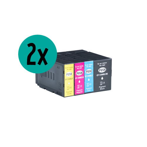 2 x Canon PGI-1500 compatible CMYK Voordeelbundel 