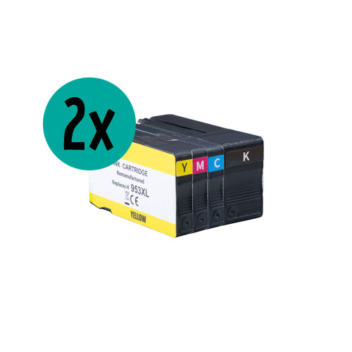 2 x pack économique CMJN compatible HP HP953XL