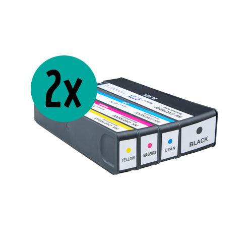 2 x pack économique CMJN compatible HP HP973XL