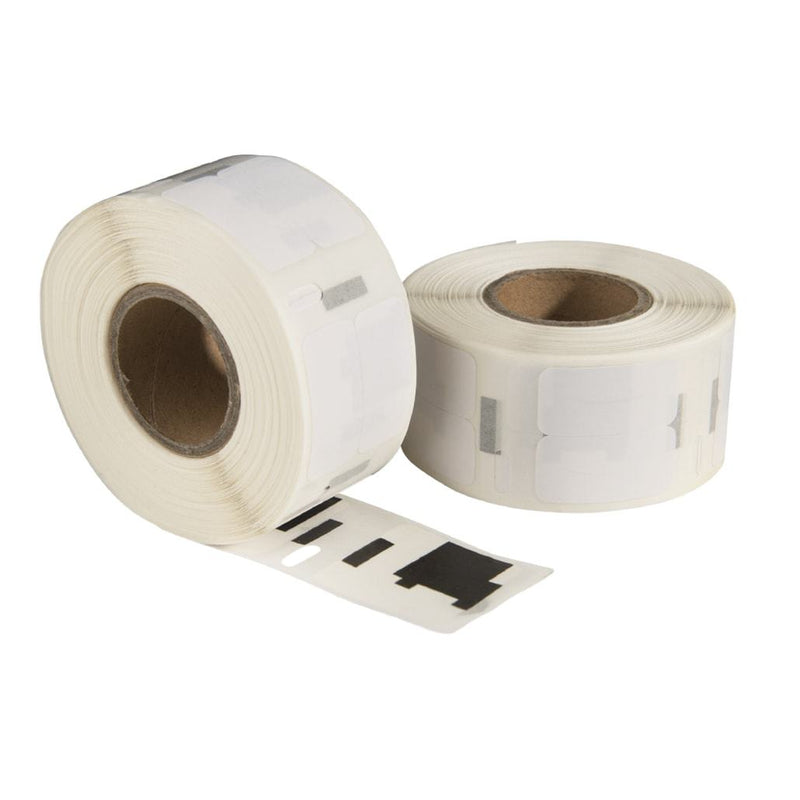 Étiquettes compatibles Dymo 11353 / S0722530, 25 mm x 13 mm, 1 000 étiquettes par rouleau, blanches, permanentes