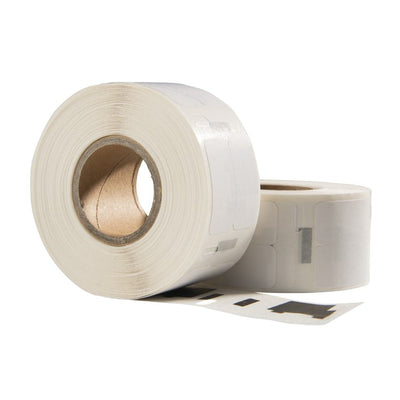 Dymo 11353 / S0722530 compatible labels, 25 mm x 13 mm, 1.000 etiketten per rol, wit, permanent