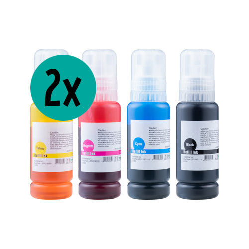 2 x HP HPGT51-GT52 compatible CMYK Voordeelbundel