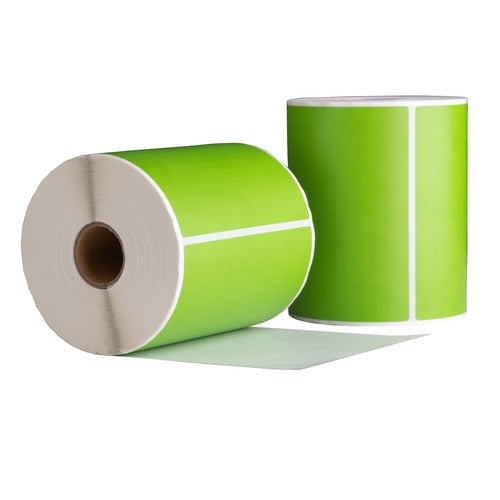 Verzendetiketten groen, 102 mm x 150 mm, 280 etiketten per rol, kern 25 mm, Thermisch ECO, permanent