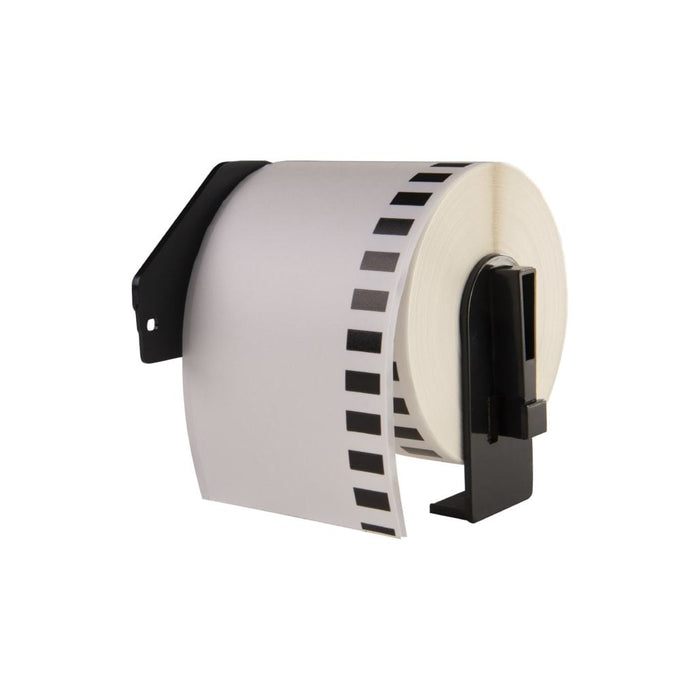 Brother DK-22205 compatible labels, 62 mm x 30.48 m, incl brother houder, permanent