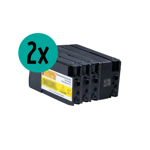 2 x pack économique CMJN compatible HP HP711