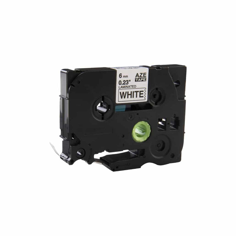 Brother Compatible TZe-111 tape zwart op transparant 6 mm x 8 m